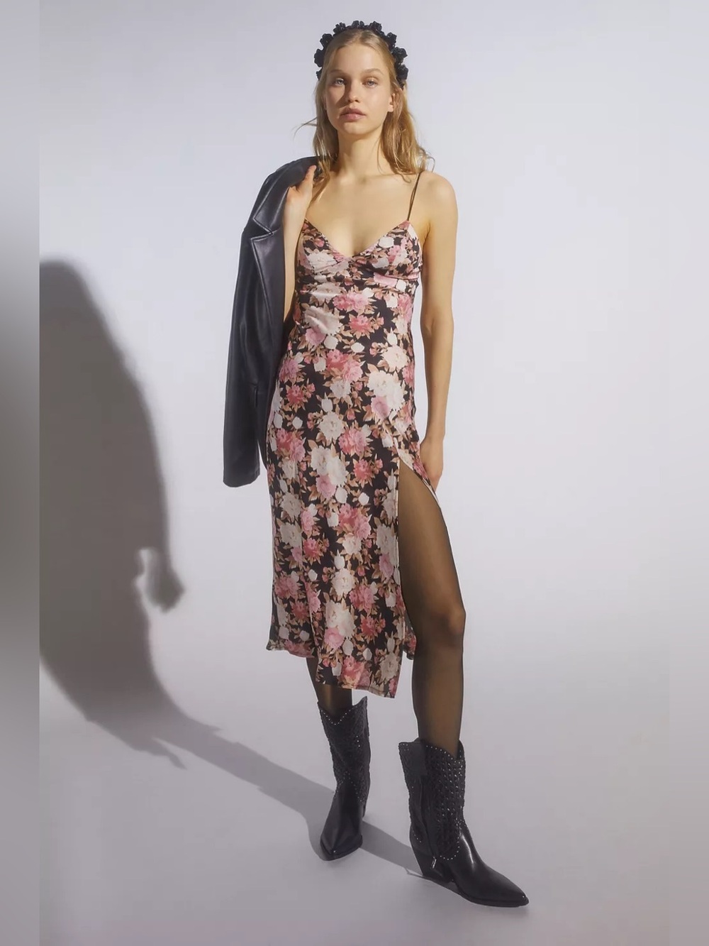 NWT  Kiss The Sky Floral Midi Slip Dress size M